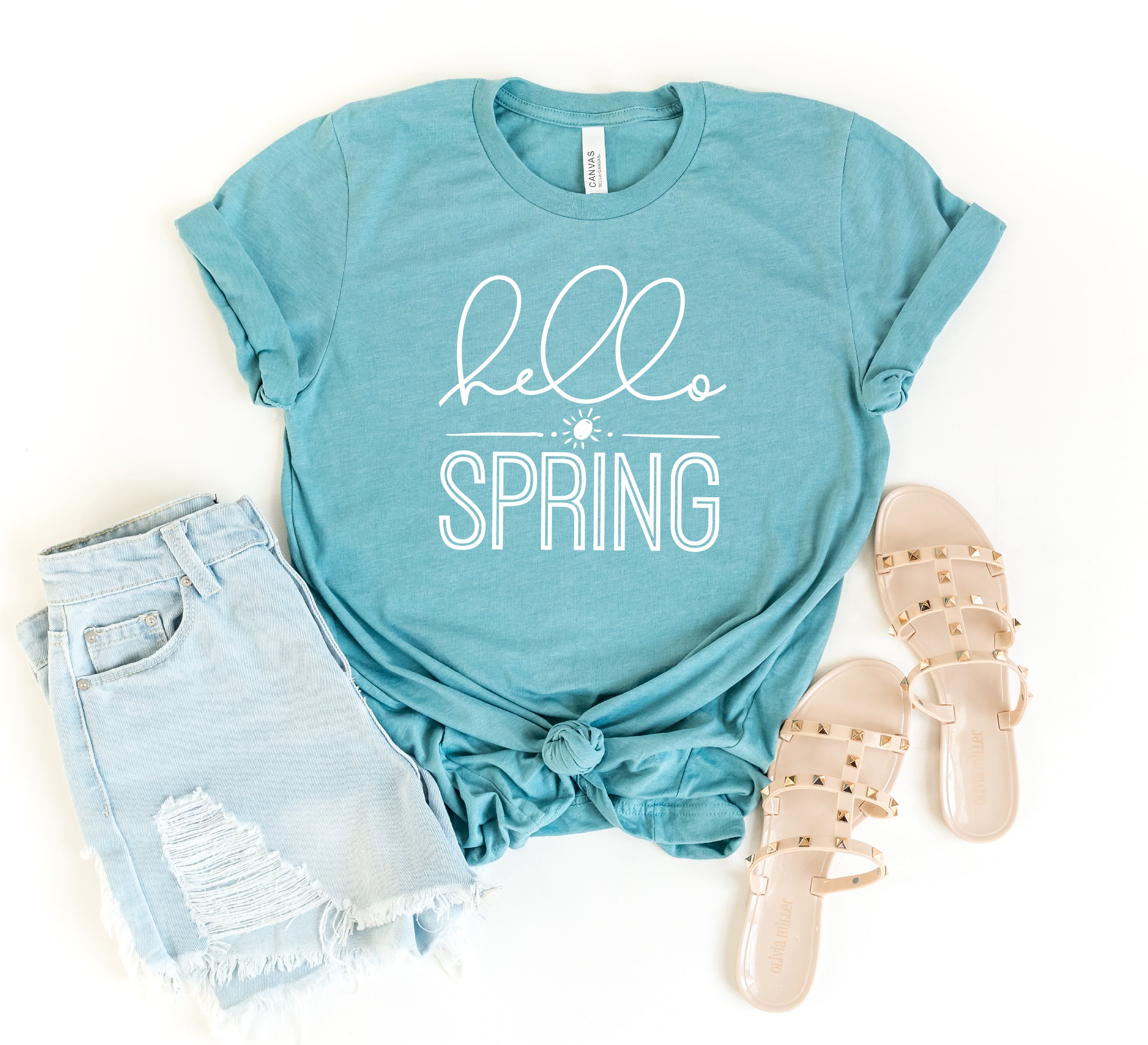 Hello Spring T-shirt Cute Spring Tee Spring Clothing Spring 