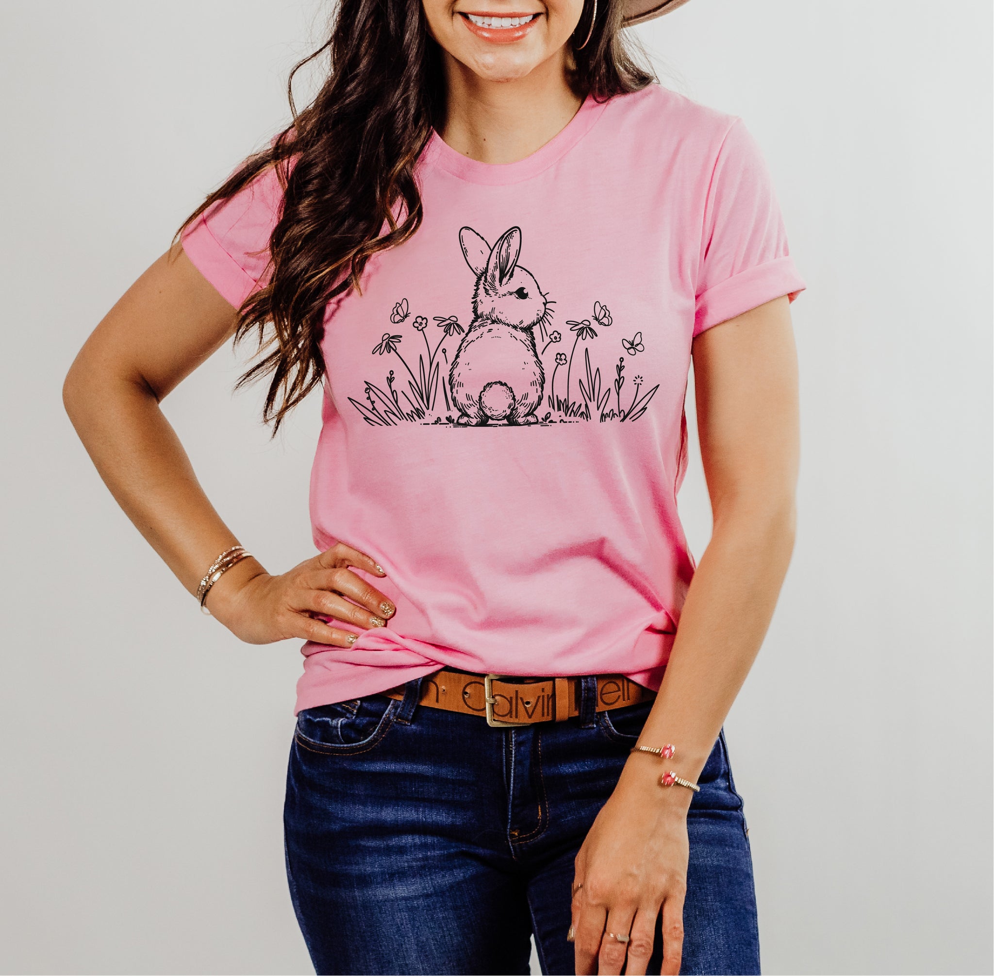 Peach Embroidered T-Shirt (Unisex) – Vegan Outfitters